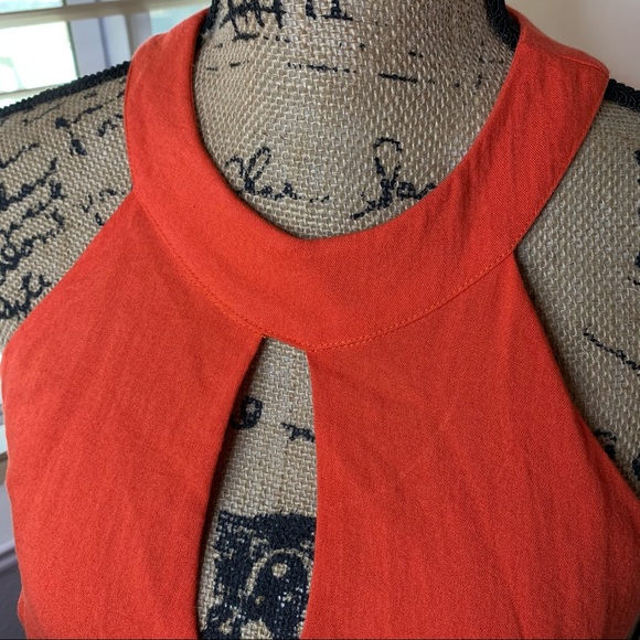 Chattawak Key Hole Linen Style Midi Dress - Picture 11 of 15